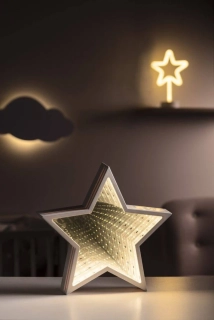 3D Hviezda - Dekoračná lampa 23 LED biela