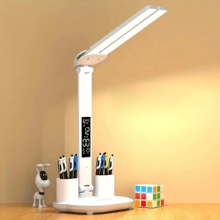 LED stolná lampa s dvomi hlavami 6v1