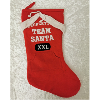 Vianočná čižma červená - Team Santa