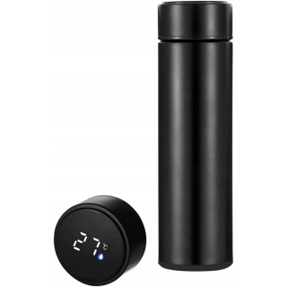 Inteligentný termo hrnček s LCD displejom 500ml čierny