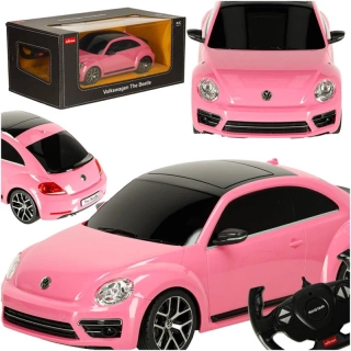 Rastar RC model Volkswagen Beetle 1:14 ružový na diaľkové ovládanie
