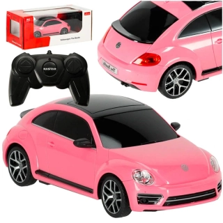 Rastar RC model Volkswagen Beetle 1:24 ružový na diaľkové ovládanie