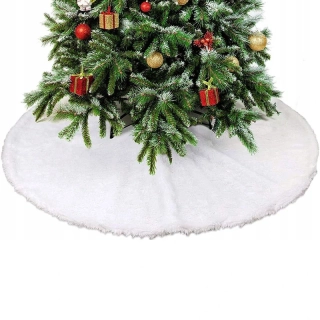 Koberček pod vianočný stromček 90cm biely VYPREDAJ