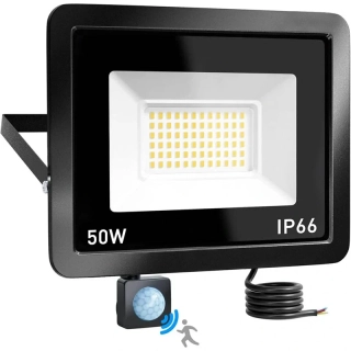 Vonkajší reflektor LED s detektorom pohybu 50W