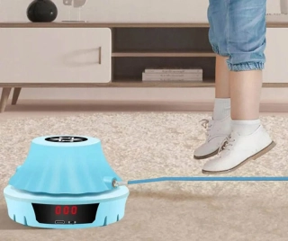 Automatické švihadlo s počítadlom a diaľkovým ovládaním modré