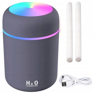 RGB Zvlhčovač vzduchu - LED difuzér sivý