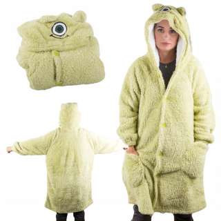 Teplá oversize mikina a deka 2v1 zelená
