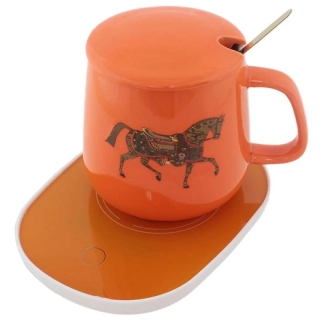 Hrnček s elektrickým ohrievačom oranžový