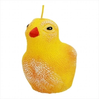 Kura veľkonočné dekorované - Veľkonočná sviečka : 10 x 6 x 6 cm
