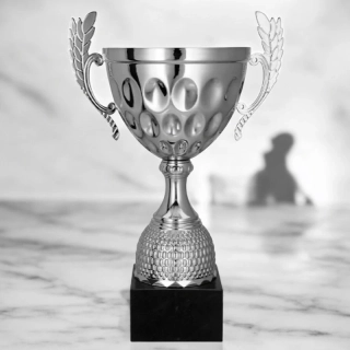 Pohár strieborný s ušami - 35,5 cm