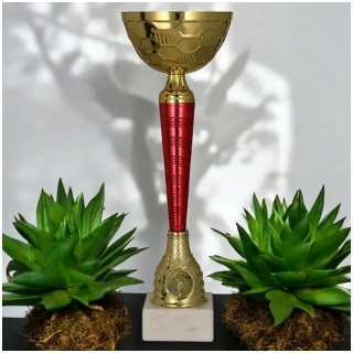 Pohár červeno-zlatý - 32,5 cm