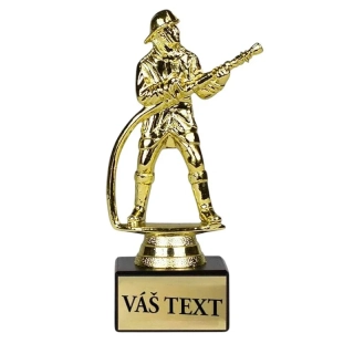 Hasič - Športová trofej na podstavci s vlastným textom