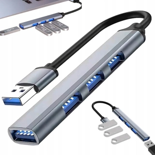 USB Hub 4 porty slim