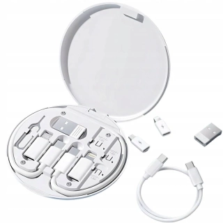 Univerzálny set adaptérov v puzdre 5v1 biely