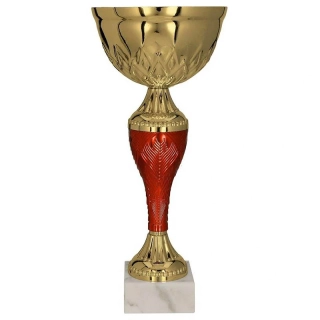Pohár kovový zlato/červený - 26 cm