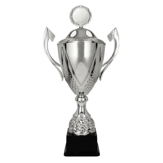 Pohár strieborný s ušami a vrchnákom - 55 cm