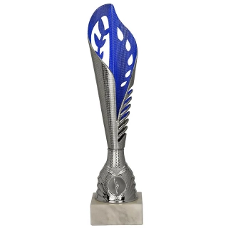 Pohár strieborno/modrý - 32 cm