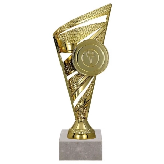 Pohár na podstavci zlatý - 23 cm