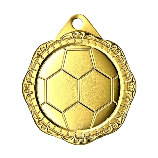 MMC1232/G - Futbal : Medaila kovová zlatá 32mm