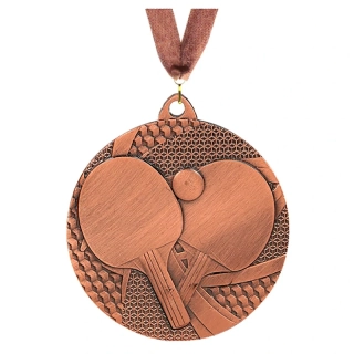 MMC7750/B - Stolný tenis : Medaila kovová bronzová 50 mm