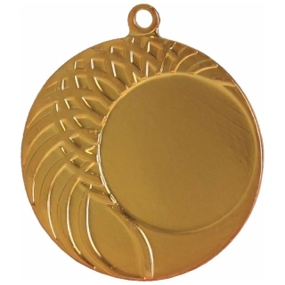 MMC1040G - Medaila kovová zlatá - ø 40mm / emblém 25mm 