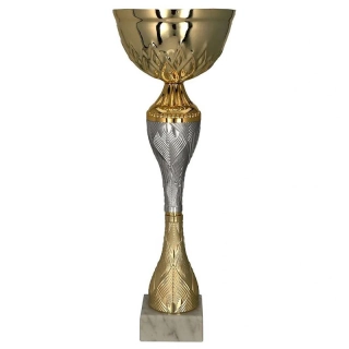 Pohár zlatý so strieborným elementom - 21 cm / ø 8cm