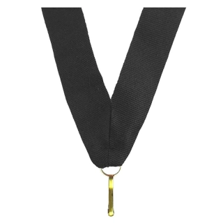 Stuha na medailu 11 mm - black