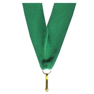 Stuha na medailu 11 mm - green