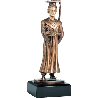 Absolvent - Odlievaná socha mramorovom podstavci - Ocenenie výnimočných ľudí: 23cm