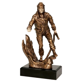 Hasič - Víťazná trofej na mramorovom podstavci s vlastným textom: 26cm