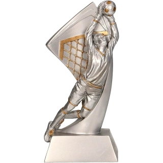 Futbalový brankár - Víťazná trofej na podstavci s vlastným textom: 17,5cm