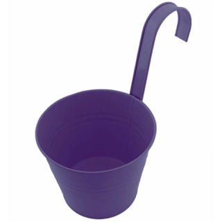 Kvetináč balkónový závesný 16cm fialový