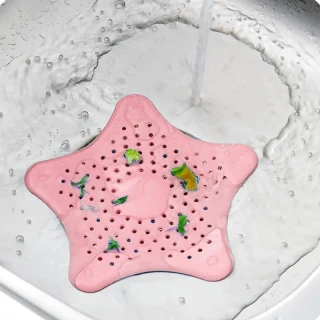 Silikónové sitko do drezu ružové 13 cm