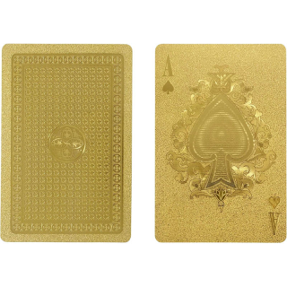 Zlaté plastové hracie karty 54ks