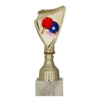 Pohár zlatý: Trofej Stolný tenis - 20cm