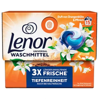 LENOR - Kapsule na pranie 3v1 Orange Blossom & Peach: 10ks