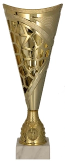Trofej - Pohár zlatý: výška 31 cm