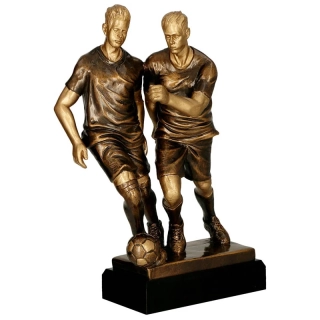 Futbalisti - Víťazná trofej na mramorovom podstavci s vlastným textom: 29 cm
