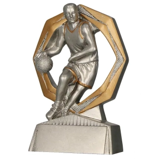 Basketbal: Športová trofej so štítkom – výška 11 cm