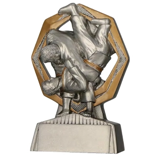 Judo: Športová trofej so štítkom – výška 11 cm