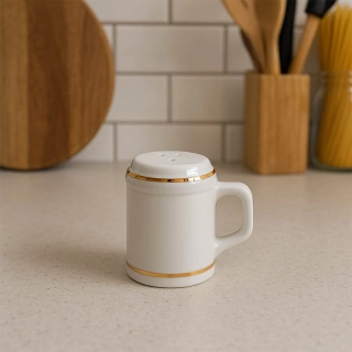 Porcelánová korenička Reutter Porzellan – „Krígel“ so zlatým lemom 🇩🇪