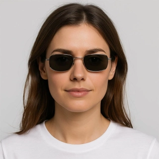 Unisex slnečné okuliare s kovovým rámom a UV ochranou