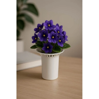 Porcelánová Váza biela - Reutter Porzelan: 9 x 8,5 x 5,5 cm