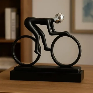 Odliata soška Cyklista – trofej za športové úspechy v cyklistike 25cm