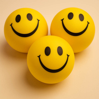 Smile - Penová loptička antistres - mix: ø 6,3cm