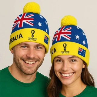 Australia - Fanúšikovská čiapka FIFA: Športový dizajn s vlajkou krajiny - unisex
