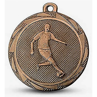 ME104 - Medaila kovová bronzová - ø 45mm: Futbal