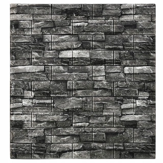 Samolepiaci 3D panel na stenu Sivá tehla 70x77cm