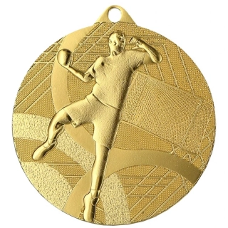 MMC39050 - Medaila kovová Hádzaná - ø 50mm / emblém 50mm - zlatá