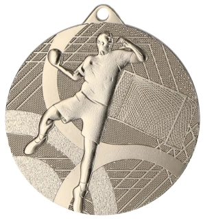 MMC39050 - Medaila kovová Hádzaná - ø 50mm / emblém 50mm - strieborná